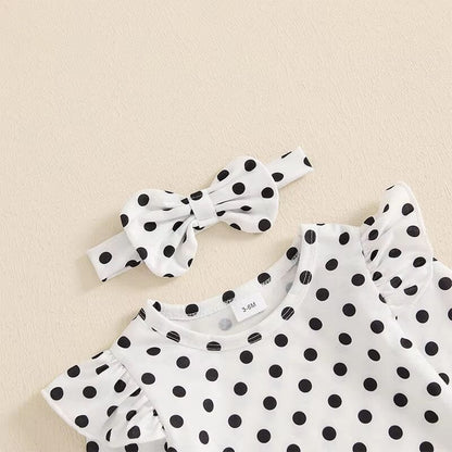 Long Sleeve Polka Dot Koala Baby Set