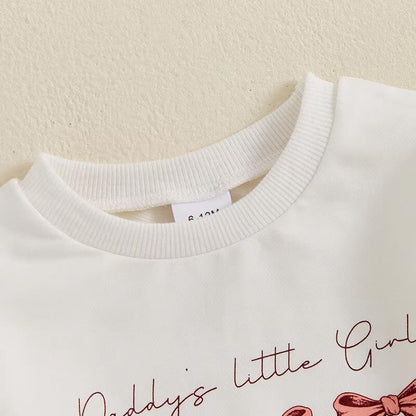 Daddy's Little Girl Solid Pants Baby Set