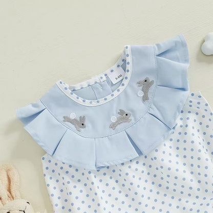 Polka Dot Easter Baby Romper