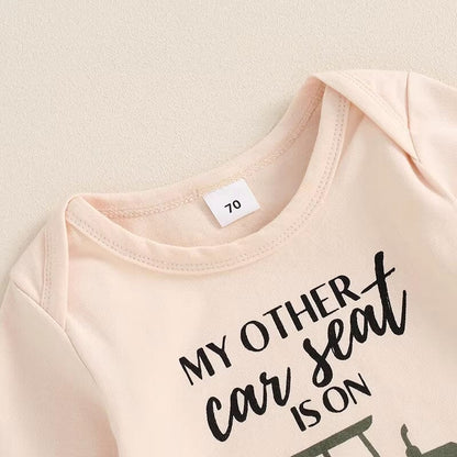 Long Sleeve Papa's Tractor Baby Set