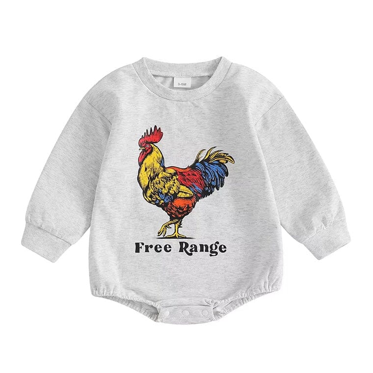 Long Sleeve Free Range Baby Bodysuit