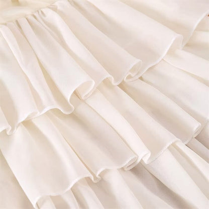 Sleeveless Tulip Ruffled Toddler Dress