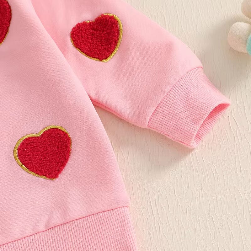 Valentine's Day Pink Baby Sweatshirt