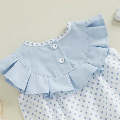 Polka Dot Easter Baby Romper