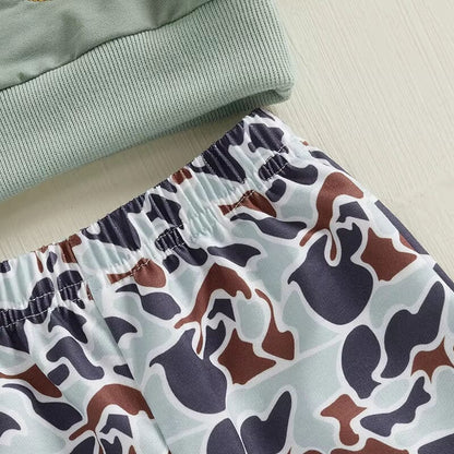Long Sleeve Duck Camo Baby Set