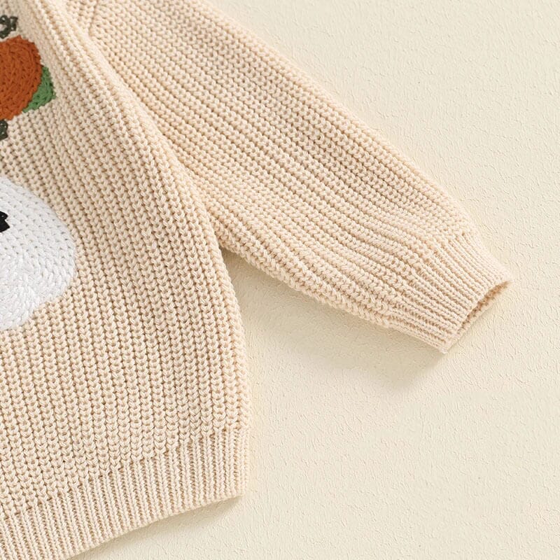 Halloween Boo Knit Baby Sweater