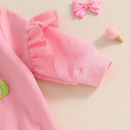 Long Sleeve Easter Flared Pants Toddler Set