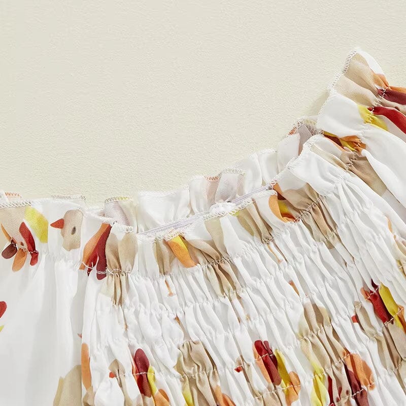 Long Sleeve Turkey Baby Romper