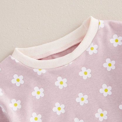 Long Sleeve Floral Toddler Set