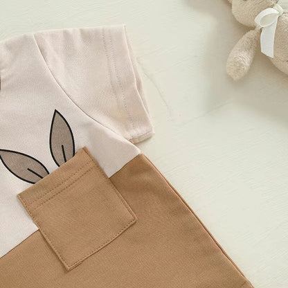 Short Sleeve Easter Bunny Baby Set