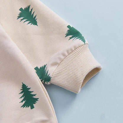 Christmas Tree Hooded Baby Set