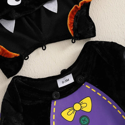 Long Sleeve Bat Halloween Baby Costume