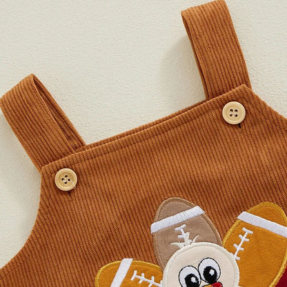Thanksgiving Football Baby Romper