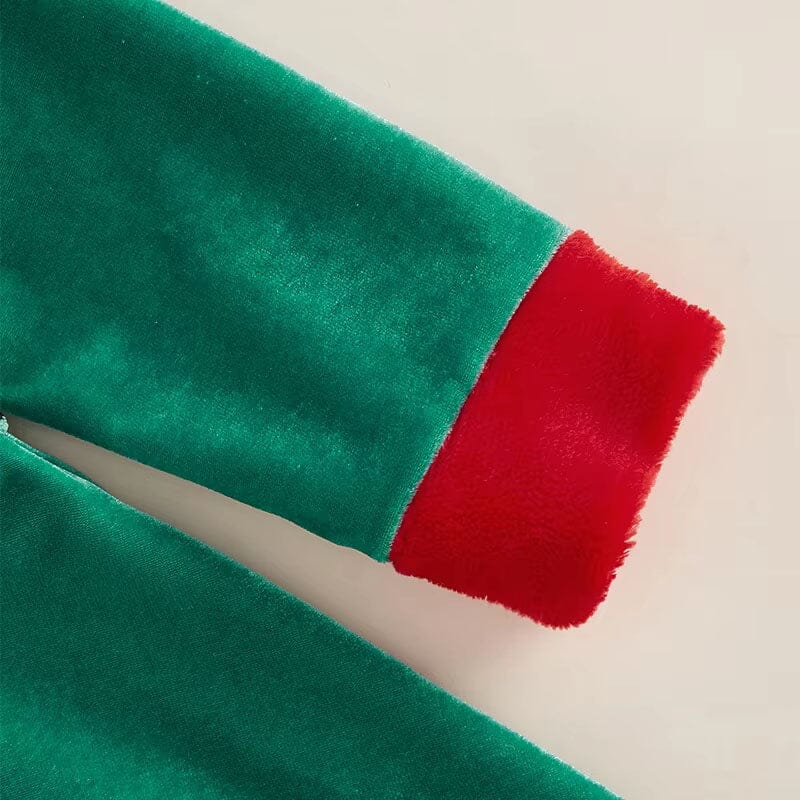 Long Sleeve Christmas Elf Dress Costume