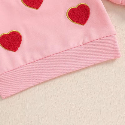 Valentine's Day Pink Baby Sweatshirt