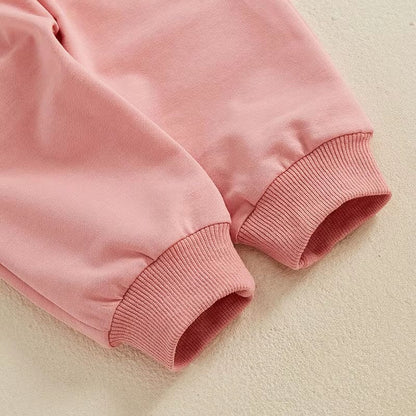 Daddy's Little Girl Solid Pants Baby Set