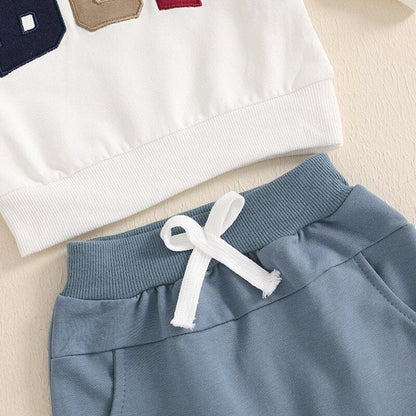 Long Sleeve Buffalo Football Baby Set