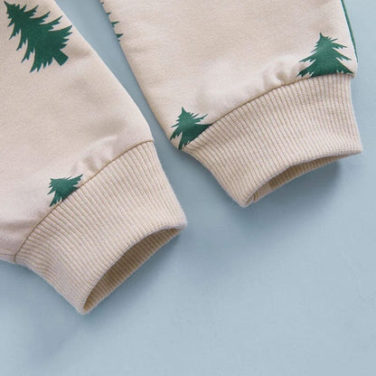 Christmas Tree Hooded Baby Set