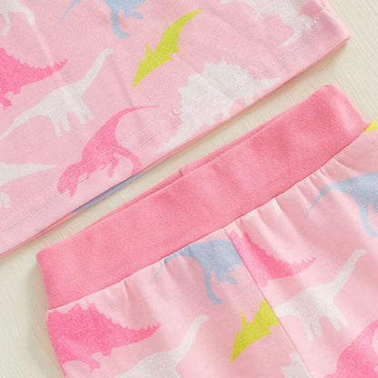 Pink Dinosaurs Toddler Pajama Set