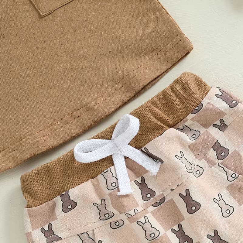 Short Sleeve Easter Bunny Baby Set