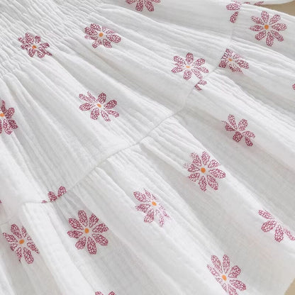 Long Sleeve Floral Toddler Dress