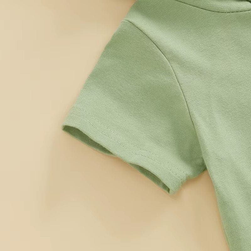 Short Sleeve Dino Hooded Toddler Set