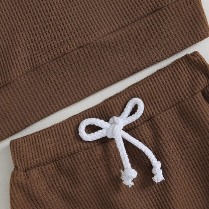 Little Dude Waffle Toddler Set