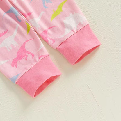 Pink Dinosaurs Toddler Pajama Set