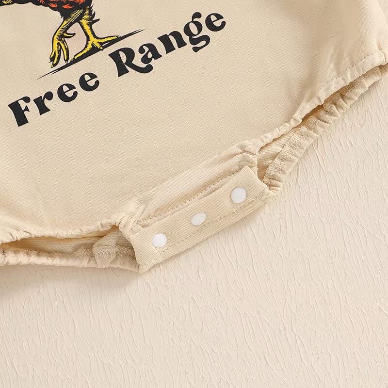 Long Sleeve Free Range Baby Bodysuit