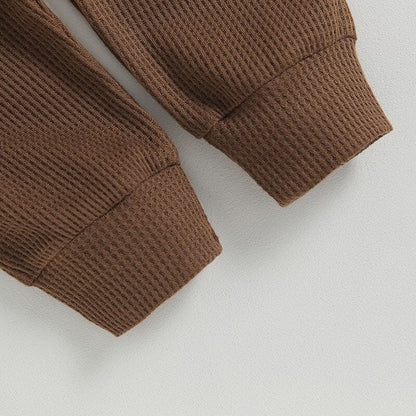 Little Dude Waffle Toddler Set