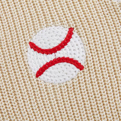 Baseball Knitted Toddler Sweater