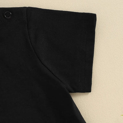 Solid Snap Buttons Toddler Tee