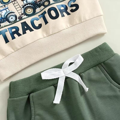 Long Sleeve You Can Never Have Too Many Tractors Toddler Set