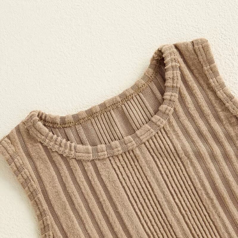 Long Sleeve Solid Ribbed Toddler Set