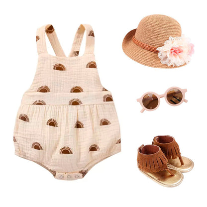 Sunshine Linen Baby Romper