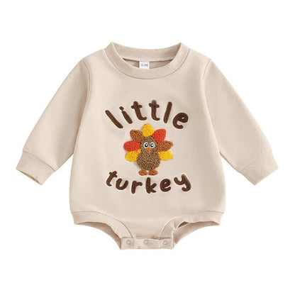 Long Sleeve Little Turkey Baby Bodysuit