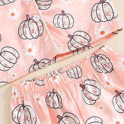 Peach Pumpkin Toddler Pajama Set