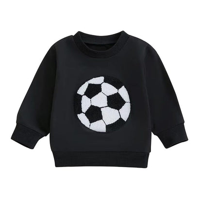 Black Soccer Toddler Sweatshirt