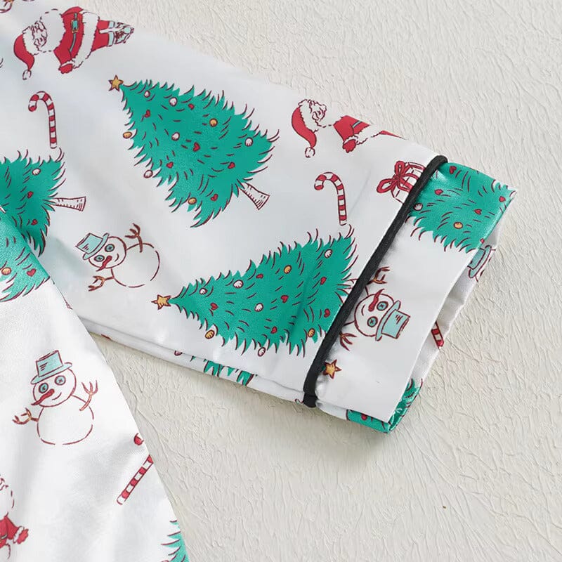 Santa And Christmas Trees Toddler Pajama Set