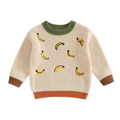 Banana Knit Baby Sweater