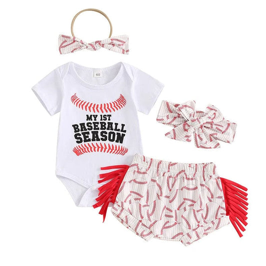 First Baseball Season Baby Set