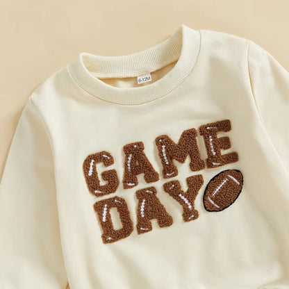 Long Sleeve Game Day Skirt Toddler Set