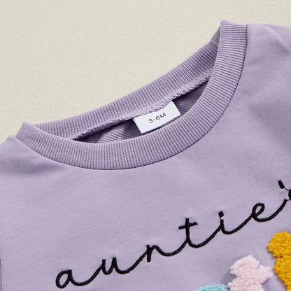 Auntie's Bestie Lavender Baby Set
