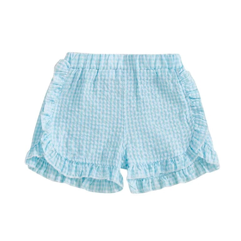 Ruffles Plaid Toddler Shorts