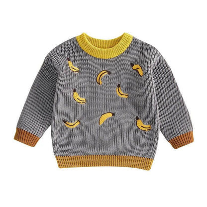 Banana Knit Baby Sweater