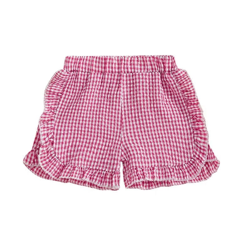 Ruffles Plaid Toddler Shorts