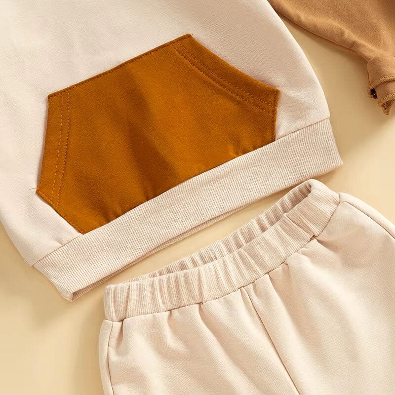 Long Sleeve Ruffles Hoodie Toddler Set