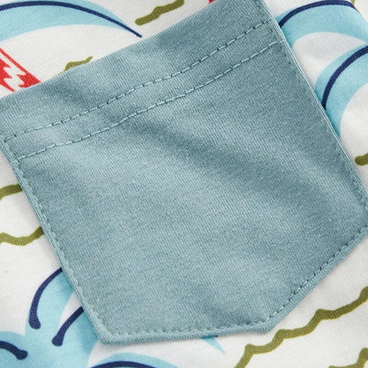 Palm Trees Solid Shorts Baby Set