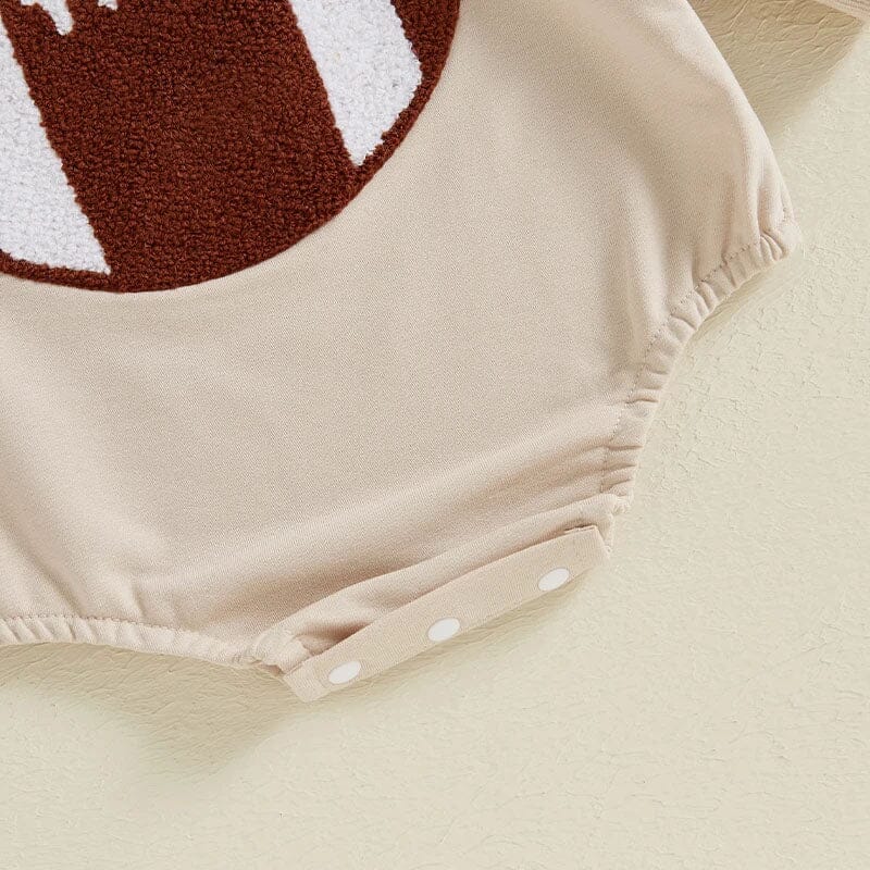 Football Long Sleeve Baby Bodysuit