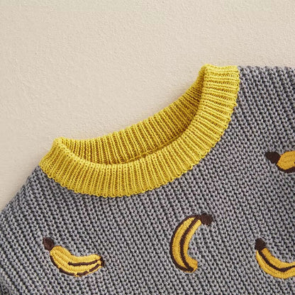 Banana Knit Baby Sweater